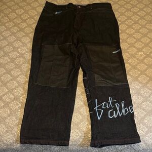Y2K Platinum Fubu Fat Albert Embroidered Baggy Jeans